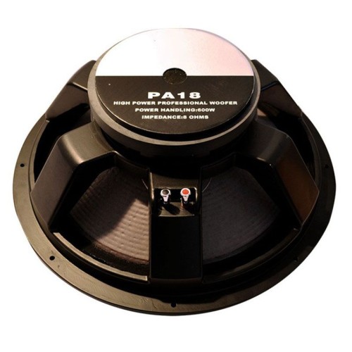 Parlante woofer de 18 pulgadas con campana de fundición